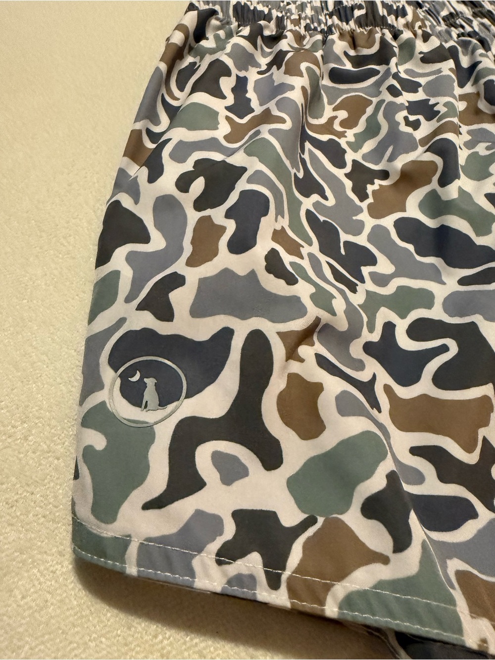 Local Girl Outfitters High Waisted Volley Shorts in Localflage Bluff - Picture 3 of 4